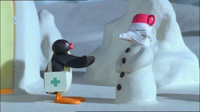 Pingu y el vendaje