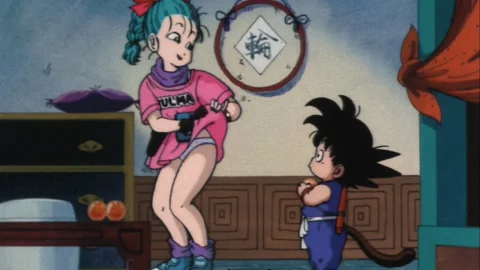 Bulma y Son Goku