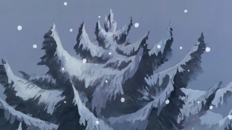 Los alpes nevados