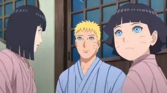 La familia Uzumaki va a unas aguas termales